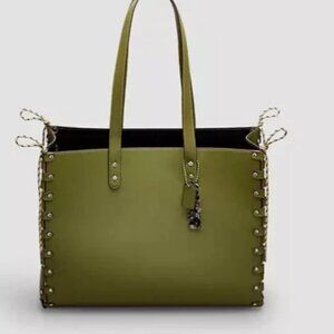 Coach Large Re Laceable Rivet Tote In Coachtopia Leather Olive CO666- 2023